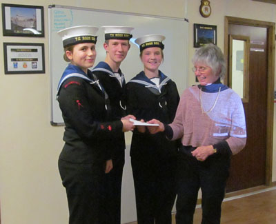 Presentation to Sea Cadets Presentation to Sea Cadets